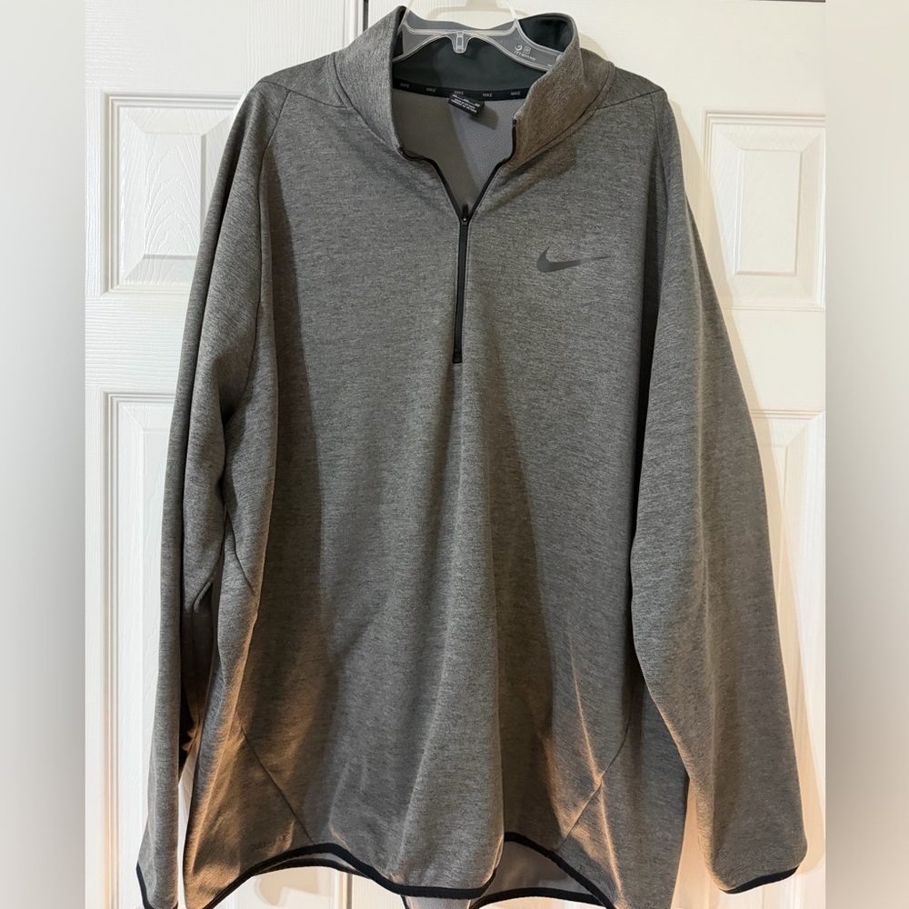 Nike Men's Charcoal Performance Half-Zip Jacket size 3XL